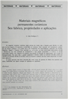 Materiais-materiais magnéticos permanentes cerâmicos. Seu fabrico, propriedades e aplicações_A. L. Rodrigues_Electricidade_Nº253_fev_1989_73-80.pdf